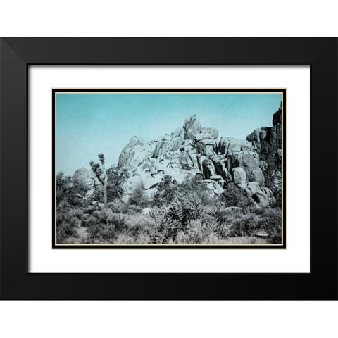Ombre Adventure III Black Modern Wood Framed Art Print with Double Matting by Urquhart, Elizabeth