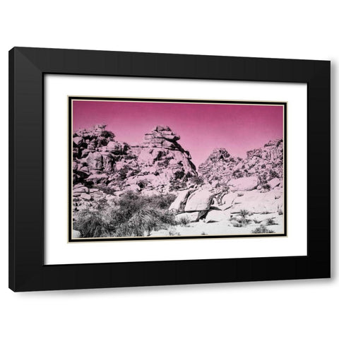 Ombre Adventure IV Black Modern Wood Framed Art Print with Double Matting by Urquhart, Elizabeth