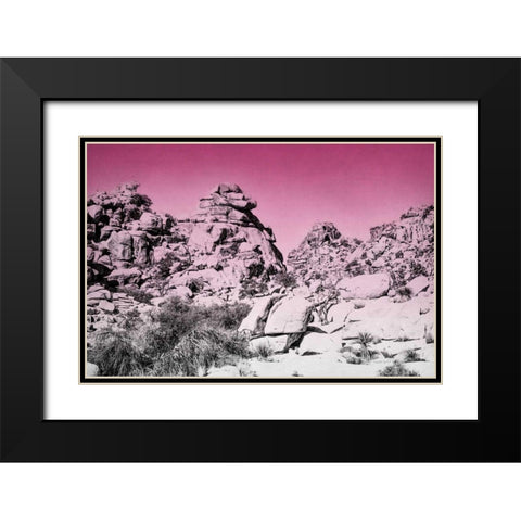 Ombre Adventure IV Black Modern Wood Framed Art Print with Double Matting by Urquhart, Elizabeth