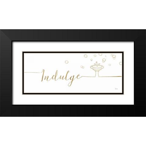 Underline Bath III Black Modern Wood Framed Art Print with Double Matting by Charron, Veronique
