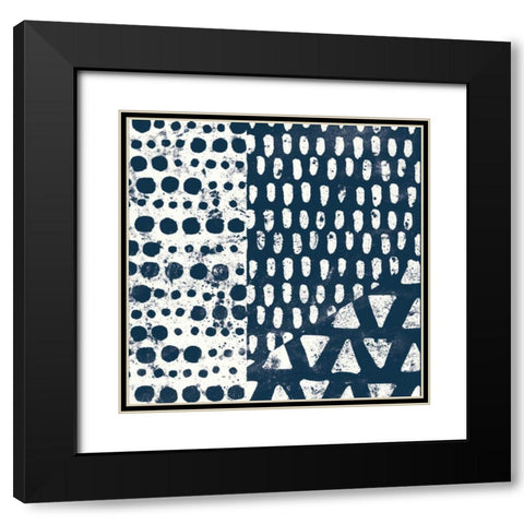 Mark Making Tile III Black Modern Wood Framed Art Print with Double Matting by Hershey, Moira