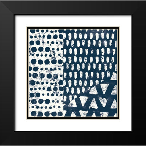 Mark Making Tile III Black Modern Wood Framed Art Print with Double Matting by Hershey, Moira