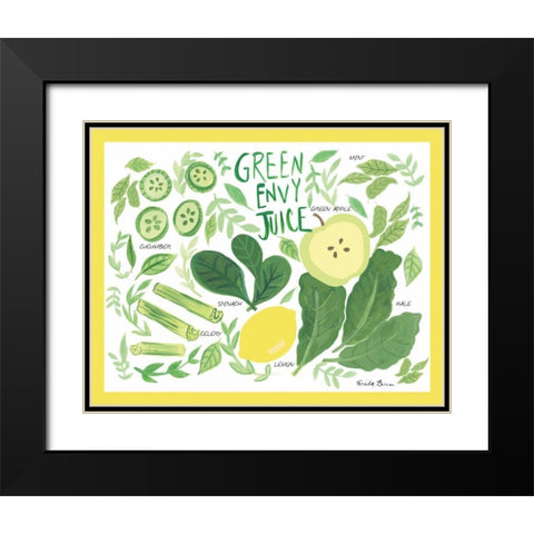 Fruity Smoothie III Black Modern Wood Framed Art Print with Double Matting by Zaman, Farida