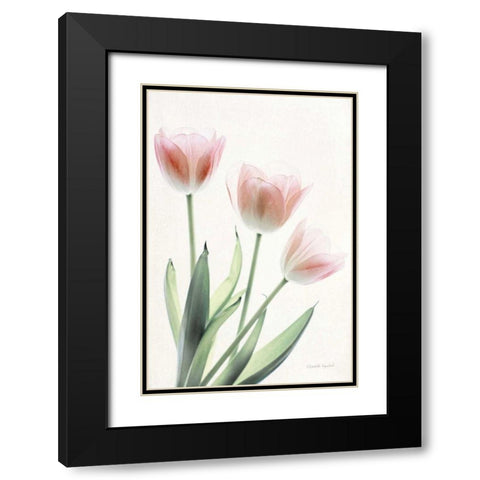 Light and Bright Floral II Black Modern Wood Framed Art Print with Double Matting by Urquhart, Elizabeth