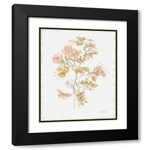 Watery Blooms III Black Modern Wood Framed Art Print with Double Matting by Pertiet, Katie