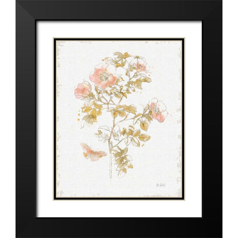 Watery Blooms III Black Modern Wood Framed Art Print with Double Matting by Pertiet, Katie