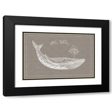 Underwater Life IX Greige Black Modern Wood Framed Art Print with Double Matting by Brissonnet, Daphne