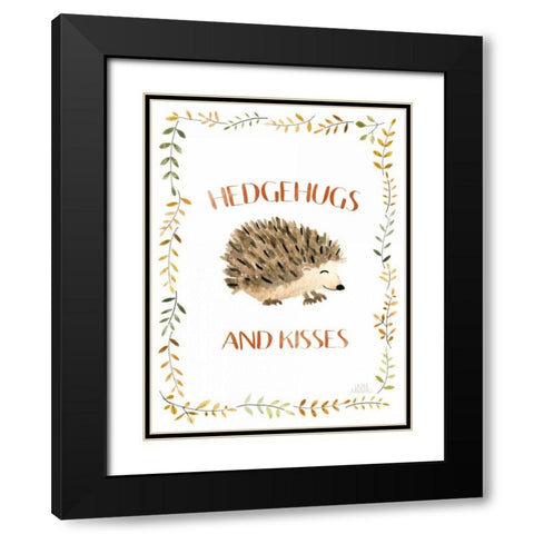 Woodland Whimsy X Black Modern Wood Framed Art Print with Double Matting by Marshall, Laura