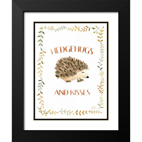 Woodland Whimsy X Black Modern Wood Framed Art Print with Double Matting by Marshall, Laura