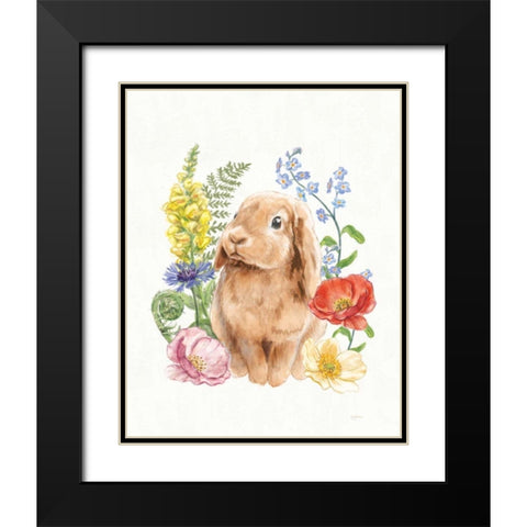 Sunny Bunny I FB Black Modern Wood Framed Art Print with Double Matting by Urban, Mary