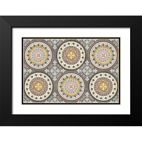 Romance in Paris III Black Modern Wood Framed Art Print with Double Matting by Charron, Veronique