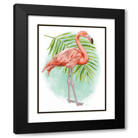 Tropical Flair II Black Modern Wood Framed Art Print with Double Matting by Urban, Mary