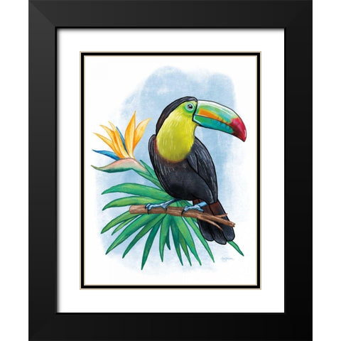 Tropical Flair IV Black Modern Wood Framed Art Print with Double Matting by Urban, Mary