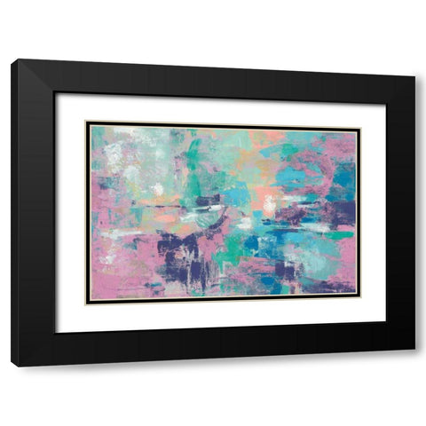 Fjord Reflections Crop Bright Black Modern Wood Framed Art Print with Double Matting by Vassileva, Silvia