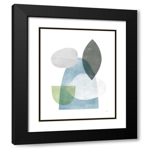 Whispers I Black Modern Wood Framed Art Print with Double Matting by Hershey, Moira