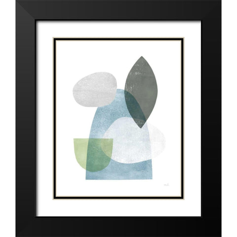 Whispers I Black Modern Wood Framed Art Print with Double Matting by Hershey, Moira