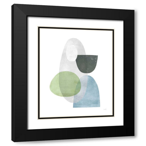 Whispers II Black Modern Wood Framed Art Print with Double Matting by Hershey, Moira