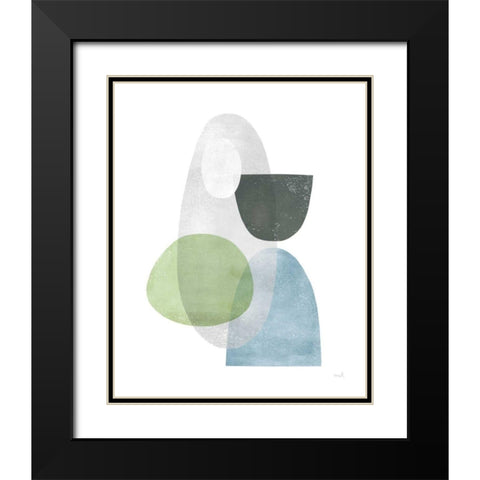 Whispers II Black Modern Wood Framed Art Print with Double Matting by Hershey, Moira