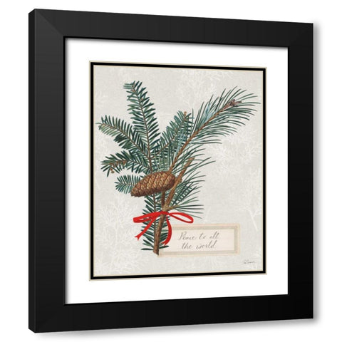 Joyful Tidings IV Black Modern Wood Framed Art Print with Double Matting by Schlabach, Sue