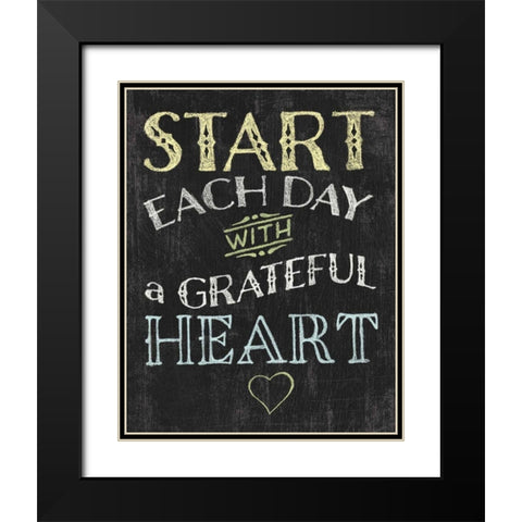 Winsome Words I Black Modern Wood Framed Art Print with Double Matting by Hershey, Moira