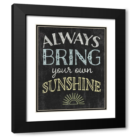 Winsome Words III Black Modern Wood Framed Art Print with Double Matting by Hershey, Moira