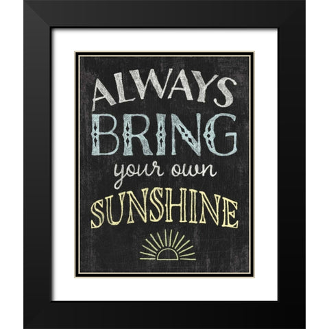Winsome Words III Black Modern Wood Framed Art Print with Double Matting by Hershey, Moira