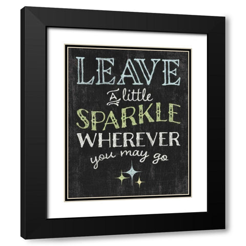 Winsome Words IV Black Modern Wood Framed Art Print with Double Matting by Hershey, Moira