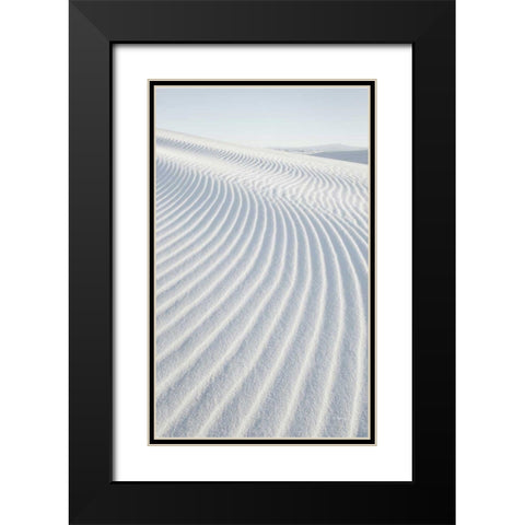 White Sands I no Border Black Modern Wood Framed Art Print with Double Matting by Audit, Lisa