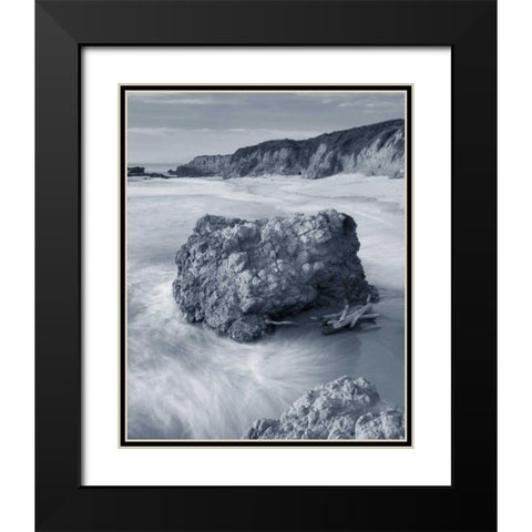 California Coast Crop Black Modern Wood Framed Art Print with Double Matting by Audit, Lisa