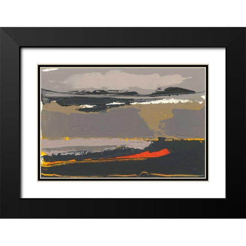Ceide Study II Black Modern Wood Framed Art Print with Double Matting by Dowling, Grainne