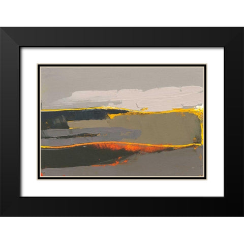 Ceide Study IV Black Modern Wood Framed Art Print with Double Matting by Dowling, Grainne