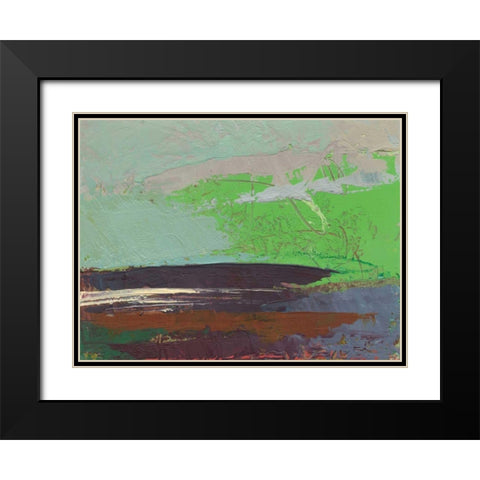 Ceide Study XIII Black Modern Wood Framed Art Print with Double Matting by Dowling, Grainne