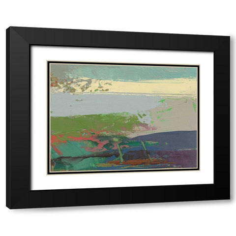 Ceide Study XIV Black Modern Wood Framed Art Print with Double Matting by Dowling, Grainne