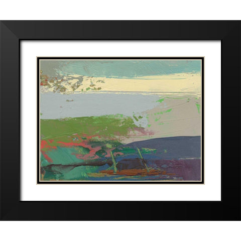 Ceide Study XIV Black Modern Wood Framed Art Print with Double Matting by Dowling, Grainne