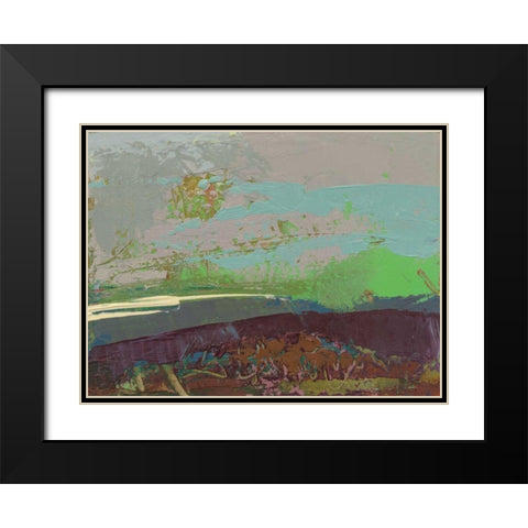 Ceide Study XVI Black Modern Wood Framed Art Print with Double Matting by Dowling, Grainne