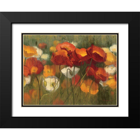 The Power of Red II Black Modern Wood Framed Art Print with Double Matting by Novak, Shirley