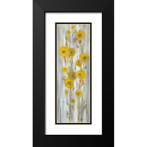 Roadside Flowers II Black Modern Wood Framed Art Print with Double Matting by Vassileva, Silvia
