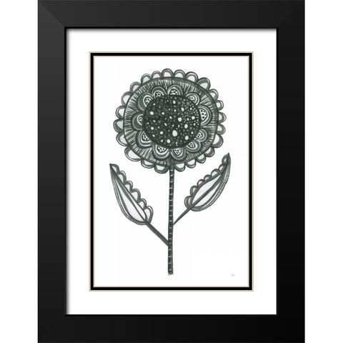 Bloom Town I Black Modern Wood Framed Art Print with Double Matting by Averinos, Melissa