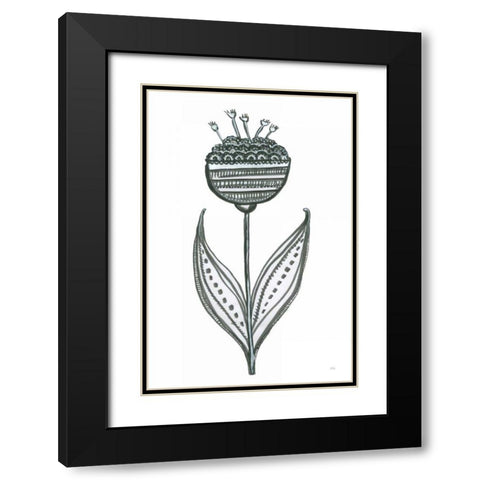 Bloom Town II Black Modern Wood Framed Art Print with Double Matting by Averinos, Melissa