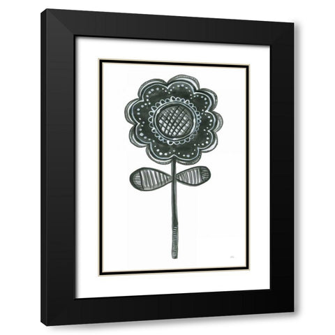 Bloom Town III Black Modern Wood Framed Art Print with Double Matting by Averinos, Melissa