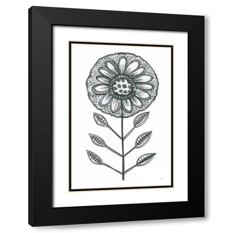 Bloom Town IV Black Modern Wood Framed Art Print with Double Matting by Averinos, Melissa