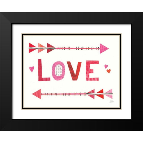 Love Words III Black Modern Wood Framed Art Print with Double Matting by Averinos, Melissa