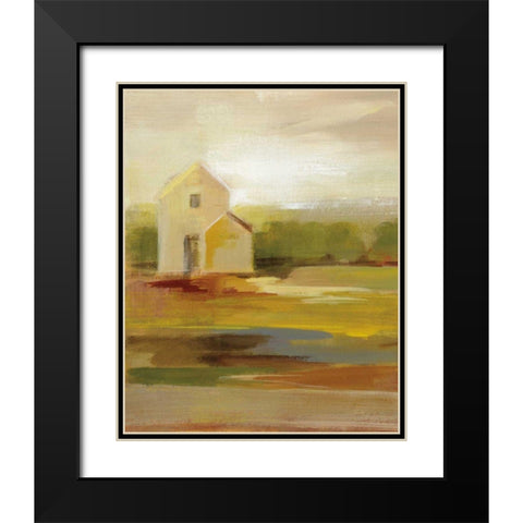 Hillside Barn I Black Modern Wood Framed Art Print with Double Matting by Vassileva, Silvia