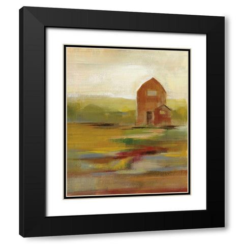 Hillside Barn II Black Modern Wood Framed Art Print with Double Matting by Vassileva, Silvia