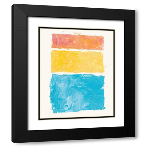 Vacation I Black Modern Wood Framed Art Print with Double Matting by Adams, Sarah