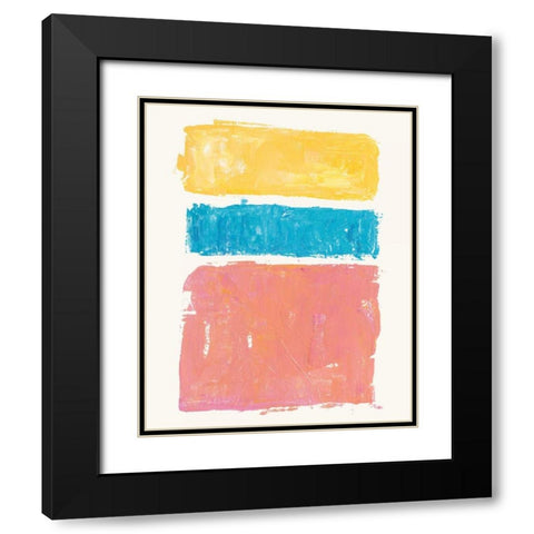 Vacation II Black Modern Wood Framed Art Print with Double Matting by Adams, Sarah