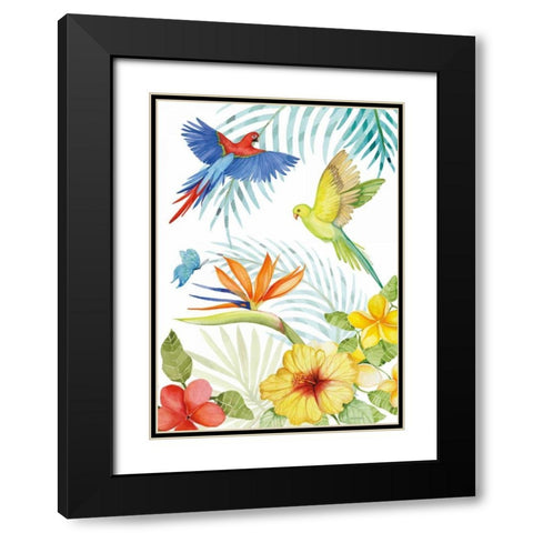 Treasures of the Tropics II Black Modern Wood Framed Art Print with Double Matting by McKenna, Kathleen Parr