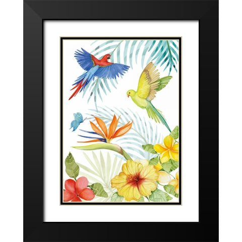 Treasures of the Tropics II Black Modern Wood Framed Art Print with Double Matting by McKenna, Kathleen Parr