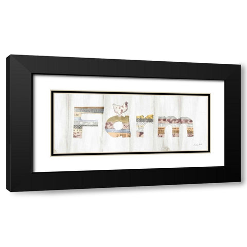 Farm Family IV Black Modern Wood Framed Art Print with Double Matting by Prahl, Courtney