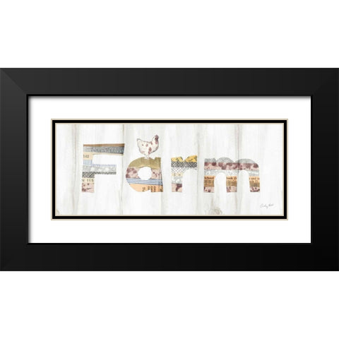 Farm Family IV Black Modern Wood Framed Art Print with Double Matting by Prahl, Courtney